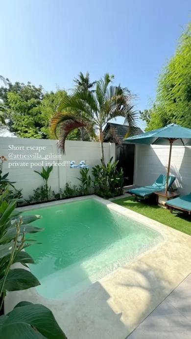 Atties Villa Gili Air Exterior foto